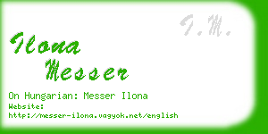 ilona messer business card